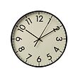 TALLSPARV - Wall clock, black/beige, 28 cm