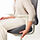 HATTEFJÄLL - kursi kantor dgn sndrn tangan, Gunnared abu-abu medium/putih | IKEA Indonesia - PE897339_S1