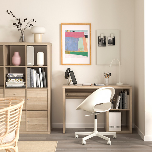 KALLAX/LOBERGET desk and chair