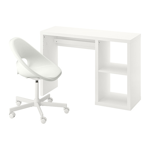KALLAX/LOBERGET desk and chair
