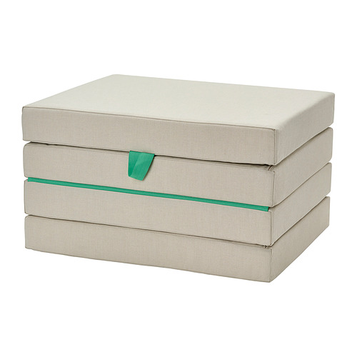 SLÄKT pouffe/kasur, dapat dilipat