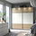 MEHAMN - sepasang pintu geser, dua sisi/efek kayu oak diwarnai putih putih, 200x201 cm | IKEA Indonesia - PE897432_S1