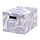 TJENA - storage box with lid, patterned/lilac white, 25x35x20 cm | IKEA Indonesia - PE932385_S1