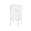 GULLABERG - Meja samping tempat tidur, dengan 1 laci dengan pintu/putih, 38x40x75 cm