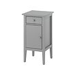 GULLABERG - Bedside table, with 1 drawer with door/grey, 38x40x75 cm