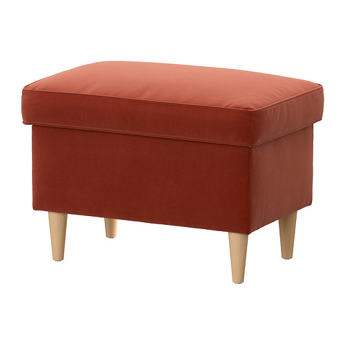 STRANDMON footstool with storage