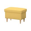 STRANDMON - bangku kaki dengan penyimpanan, Tibbleby kuning | IKEA Indonesia - E1001342_S2
