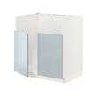 METOD - Kabinet dasar u wastafel TALLSJÖN, putih/Kallarp abu-abu muda-biru, 80x60x80 cm