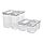 KORALLVIPPA - set toples camilan+tutup, isi 6, transparan | IKEA Indonesia - PE962684_S1
