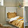 GULDVÄVARE - 3-piece bedlinen set for cot, dark yellow/beige, 60x120 cm | IKEA Indonesia - PE962733_S1