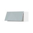 METOD - Wall cabinet horizontal, white/Kallarp light grey-blue, 80x37x40 cm