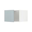 METOD - Top cabinet for fridge/freezer, white/Kallarp light grey-blue, 60x60x40 cm