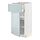 METOD/MAXIMERA - kabinet dasar dengan laci/pintu, putih/Kallarp abu-abu muda-biru, 40x37x80 cm | IKEA Indonesia - PE859238_S1
