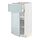 METOD/MAXIMERA - base cabinet with drawer/door, white/Kallarp light grey-blue, 40x37x80 cm | IKEA Indonesia - PE859238_S1