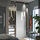PAX/HOKKSUND - wardrobe combination, white/high-gloss light grey, 150x66x236 cm | IKEA Indonesia - PE897654_S1