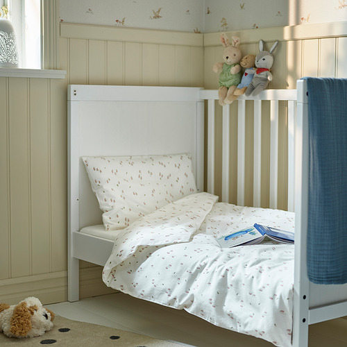 GULDVÄVARE duvet cover 1 pillowcase for cot