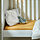 GULDVÄVARE - fitted sheet for cot, dark yellow/blue, 60x120 cm | IKEA Indonesia - PE962751_S1