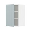 METOD - Kabinet dinding dengan rak, putih/Kallarp abu-abu muda-biru, 40x37x60 cm