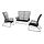 TALLSKÄR - set kursi santai 4 dudukan, luar ruang/antrasit | IKEA Indonesia - PE962812_S1