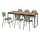ENSHOLM/VÄSMAN - meja+6 krsi, luar ruangan, diperpanjang diwarnai cokelat muda/hijau, 135/190x74 cm | IKEA Indonesia - PE962816_S1