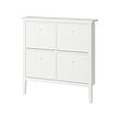 GULLABERG - Kabinet sepatu dgn 4 kompartemen, putih, 105x22x107 cm