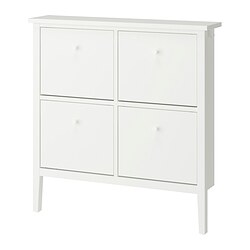 GULLABERG - Shoe cabinet with 4 compartments, white, 105x22x107 cm
