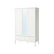 GULLABERG - Wardrobe, white, 128x64x201 cm
