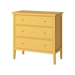 GULLABERG - Chest of 3 drawers, yellow, 99x48x100 cm
