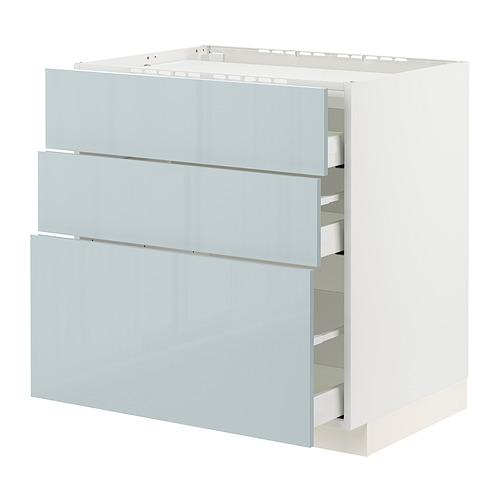 METOD/MAXIMERA base cab f hob/3 fronts/3 drawers