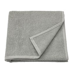 LUDDVIAL - Bath towel, grey, 55x120 cm