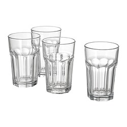 POKAL - Glass, clear glass, 35 cl 4 pieces