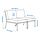 SEGERÖN - 2-seat sofa, outdoor, white/beige/Frösön/Duvholmen beige | IKEA Indonesia - PE932824_S1