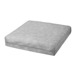 DUVHOLMEN - Inner cushion for seat cushion, outdoor grey, 62x62 cm