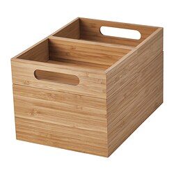 DRAGAN - Box, set of 3, bamboo, 23x17x14 cm