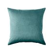 SANELA - Cushion cover, dark grey-turquoise, 50x50 cm