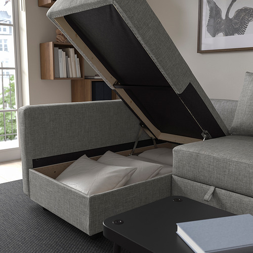 FRIHETEN corner sofa-bed with storage