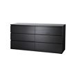 MALM - lemari 6 laci, hitam-cokelat, 160x78 cm | IKEA Indonesia - PE621345_S2
