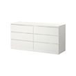 MALM - chest of 6 drawers, white, 160x78 cm | IKEA Indonesia - PE621348_S2
