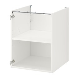 ENHET - Base cb w shelf, white, 60x60x75 cm