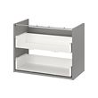 ENHET - base cb f washbasin w 2 drawers, grey, 80x40x60 cm | IKEA Indonesia - PE761902_S2