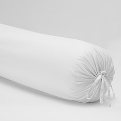 DVALA - Bolster case, white, 38x110 cm