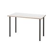 LAGKAPTEN/ADILS - Desk, white anthracite/dark grey, 120x60 cm