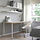 LAGKAPTEN/ADILS - meja, putih antrasit/putih, 140x60 cm | IKEA Indonesia - PE898120_S1