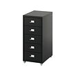 HELMER - unit laci beroda, hitam, 28x65 cm | IKEA Indonesia - E1001717_S2