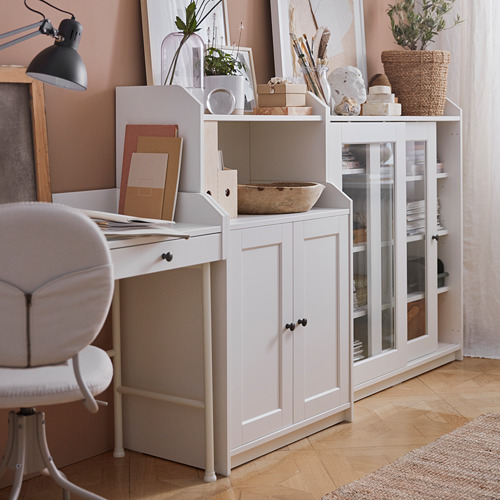 HAUGA kabinet pintu kaca