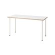 LAGKAPTEN/ADILS - Desk, white anthracite/white, 140x60 cm