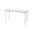 LAGKAPTEN/OLOV - Desk, white anthracite/white, 140x60 cm