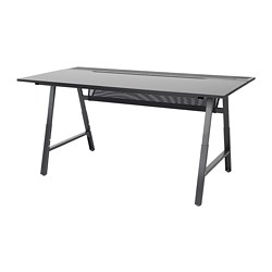 UTESPELARE - Gaming desk, black, 160x80 cm