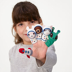 AFTONSPARV - Set boneka jari 5 buah, aneka warna