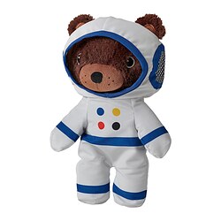 AFTONSPARV - Boneka berkostum astronaut, beruang, 28 cm